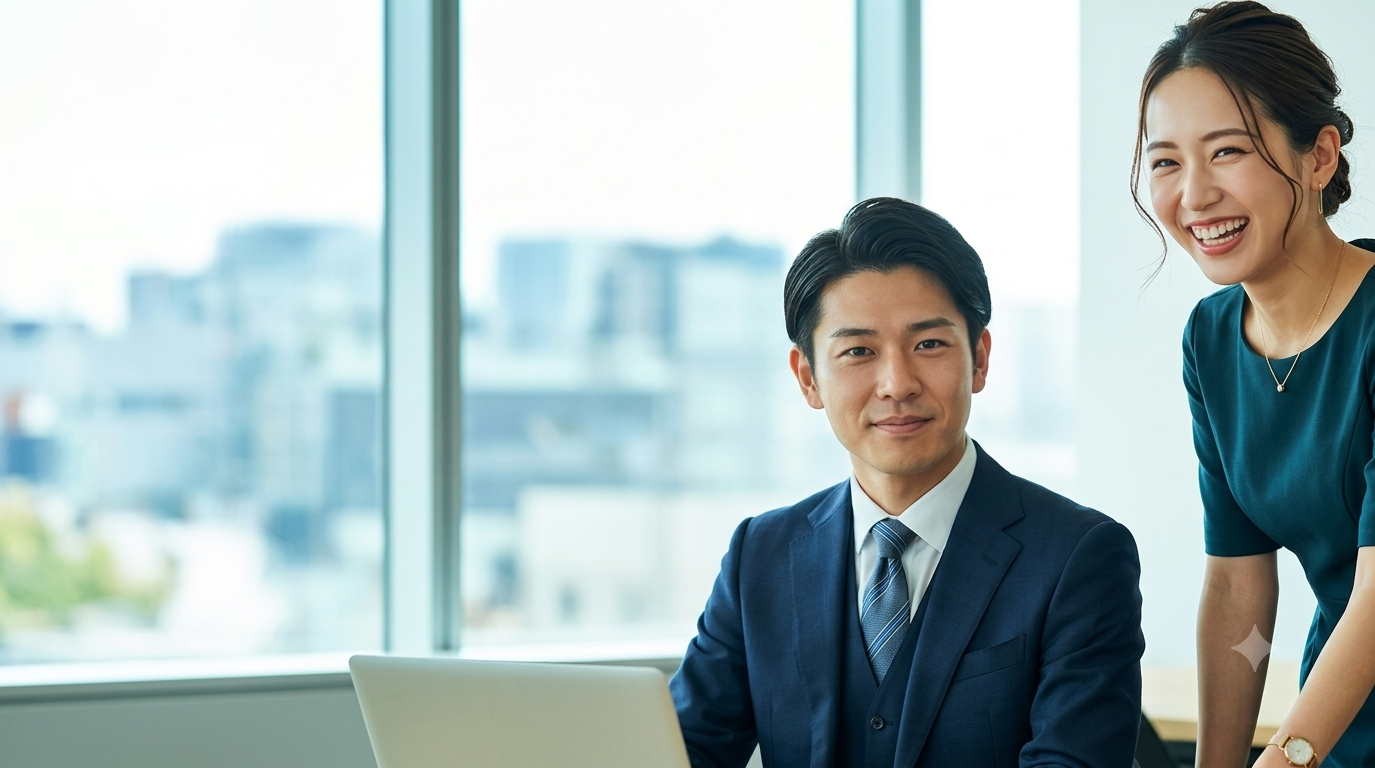 住宅営業に取り組むビジネスパーソン